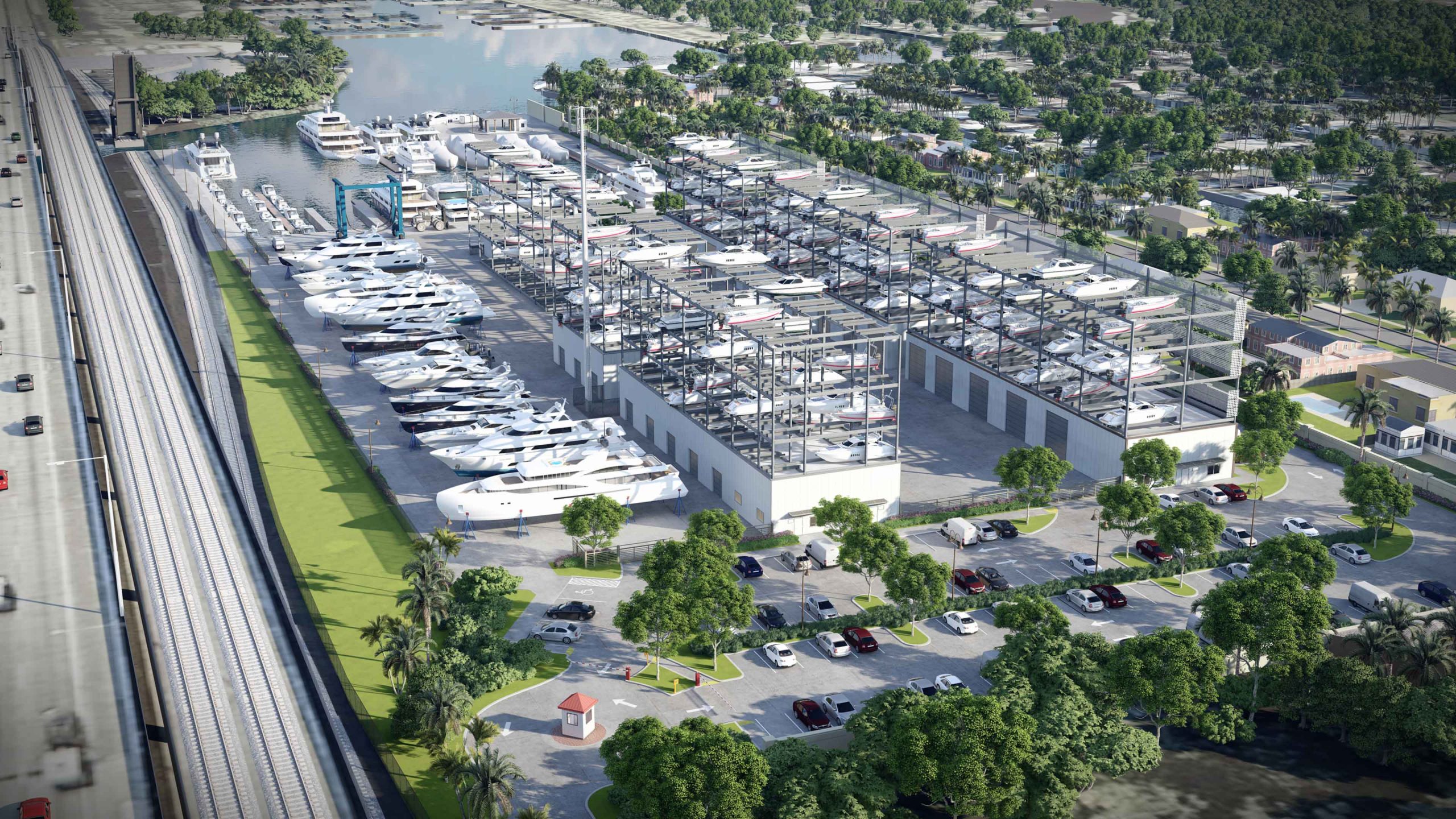 marina Fort Lauderdale After 3D Render