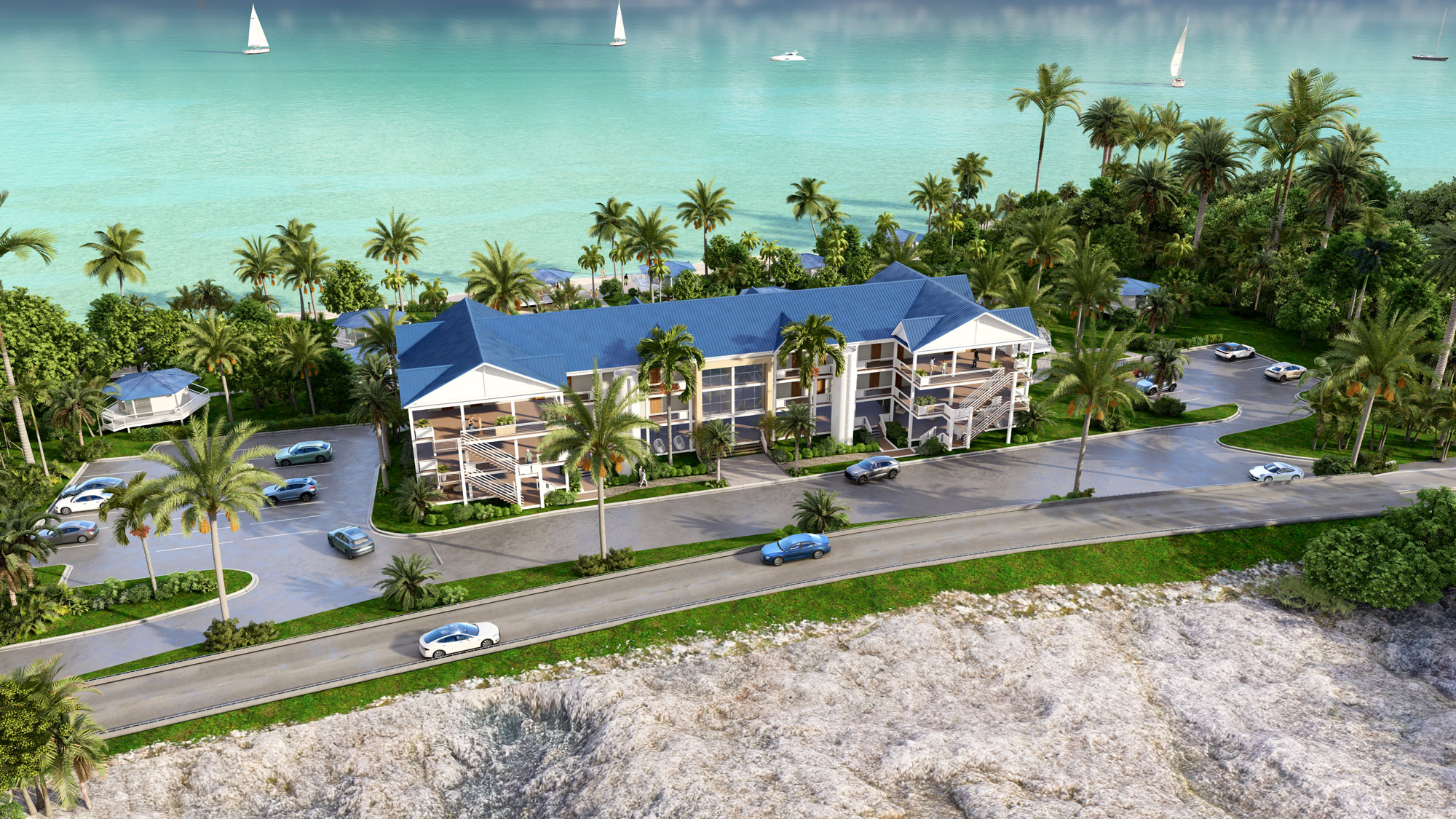 bahamas-aerial-image-3d-render-resort